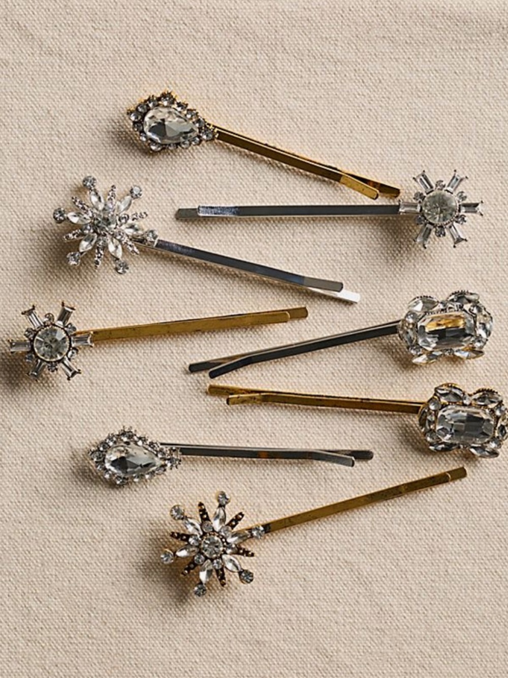 9183. Free People Small Talk Barrette Set